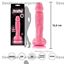 Dildo de silicona firme Firefly de 5 pulgadas en color rosa